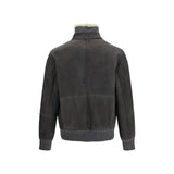 Brunello Cucinelli Gray Wool Oves Aries Full-Length Jacket