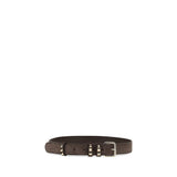 Valentino Garavani Brown Suede Leather Regular Belt