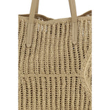 Brunello Cucinelli Beige Raffia Handbag