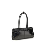 Prada Black Calf Leather Bos Taurus Handbag