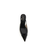 Tom Ford Black Calf Leather Bos Taurus Mid Heel Pumps