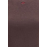 Courrèges Brown Cotton T-Shirt