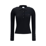 Courrèges Black Viscose Dress Shirt