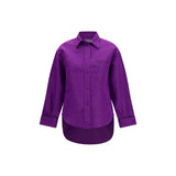 Balenciaga Purple Cotton Dress Shirt