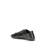 Balenciaga Black Calf Leather Bos Taurus Athletic Sneakers