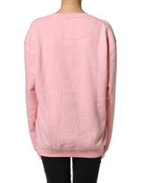 Philippe Model Pink Cotton Logo Long Sleeves Pullover Sweater