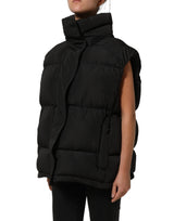 Dolce & Gabbana Black Polyester Sleeveless Padded Men Puffer Jacket