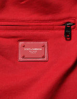 Dolce & Gabbana Red DG Logo Cotton Jogger Men Sweatpants Pants