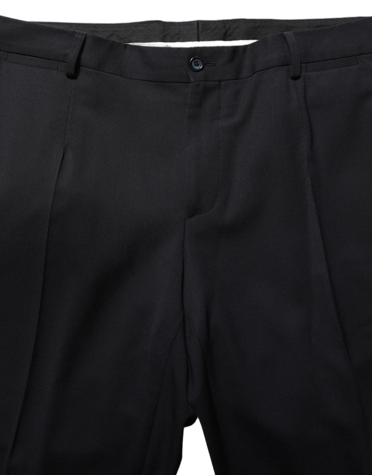 Dolce & Gabbana Black Wool Slim Fit Formal Men 2 Piece Suit