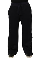 Dolce & Gabbana Black Drawstring Viscose Jogger Men Sweatpants Pants