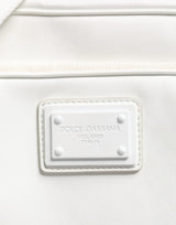 Dolce & Gabbana White Logo Plaque Crossbody Shoulder Borse Men Bag