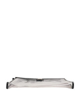 Dolce & Gabbana Transparent PVC Clutch Pouch Purse Branded Logo Plaque Bag