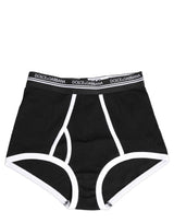 Dolce & Gabbana Black White Logo Waistband Coulotte Panty Underwear