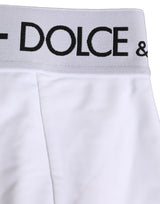 Dolce & Gabbana White Logo Waistband Coulotte Panty Underwear
