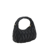 Miu Miu Black Calf Leather Bos Taurus Handbag