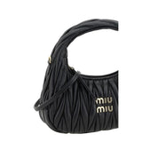 Miu Miu Black Calf Leather Bos Taurus Handbag