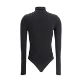 Wolford Black Cotton Bodysuit
