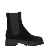 Gianvito Rossi Black Leather Ankle Boots