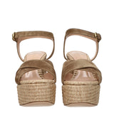 Gianvito Rossi Brown Leather Platform Sandals