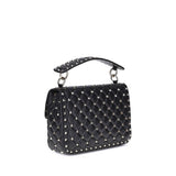 Valentino Garavani Black Lamb Ovis Aries Aries Shoulder Bag