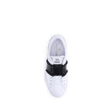 Valentino Garavani White Calf Leather Bos Taurus Low Top Sneakers