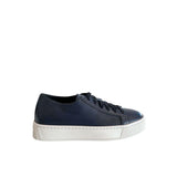 Santoni Blue Leather Women Sneaker