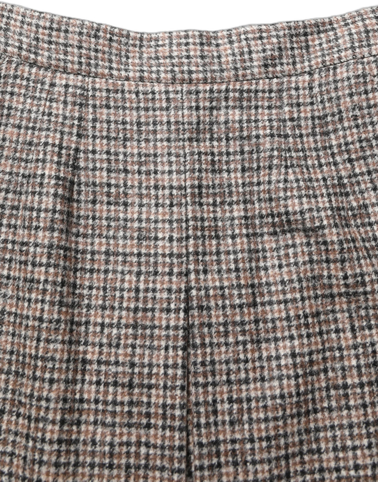 Dolce & Gabbana Brown Tweed High Waist A-line Mini Skirt