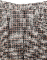 Dolce & Gabbana Brown Tweed High Waist A-line Mini Skirt