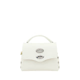 Zanellato White Calf Leather Bos Taurus Shoulder Bag