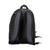 Tommy Hilfiger Blue Polyurethane Men's Backpack with Adjustable Straps