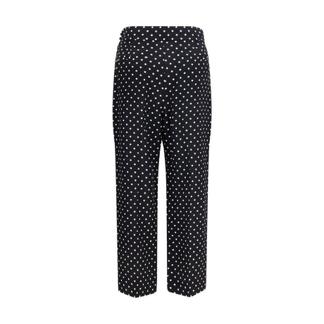 Valentino Garavani Black Silk Cropped Pants