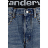 Alexander Wang Blue Cotton Relaxed Fit Jeans