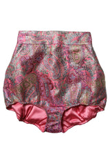Dolce & Gabbana Pink Floral HighWaist Jacquard Hotpants Shorts