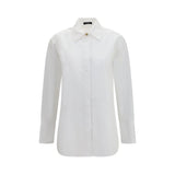 Balmain White Cotton Dress Shirt