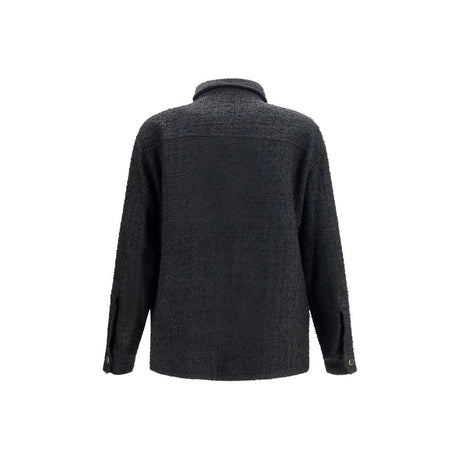 Balmain Black Cotton Shell Jacket