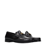 Celine Black Leather Slip-On Loafers