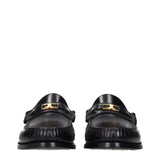 Celine Black Leather Slip-On Loafers