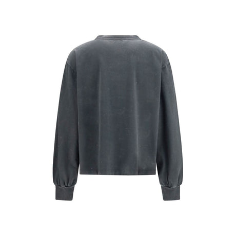 Ganni Gray Cotton Sportswear