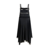 Ganni Black Silk Cocktail Dress