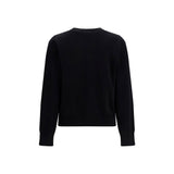 Ganni Black Cotton Sweatshirt