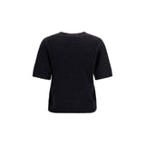 Ganni Black Alpaca Vicugna Pacos T-Shirt