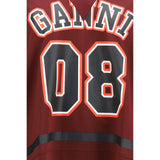 Ganni Bordeaux Polyester Sweatshirt