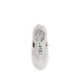 Gucci White Calf Leather Bos Taurus Low Top Sneakers