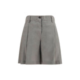 Brunello Cucinelli Bicolor Linen Bermuda Shorts