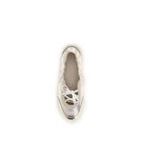 Chloé Silver Calf Leather Bos Taurus Sneakers