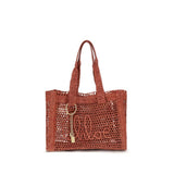 Chloé Brown Raffia Shoulder Bag