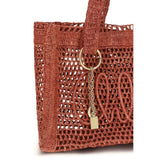Chloé Brown Raffia Shoulder Bag
