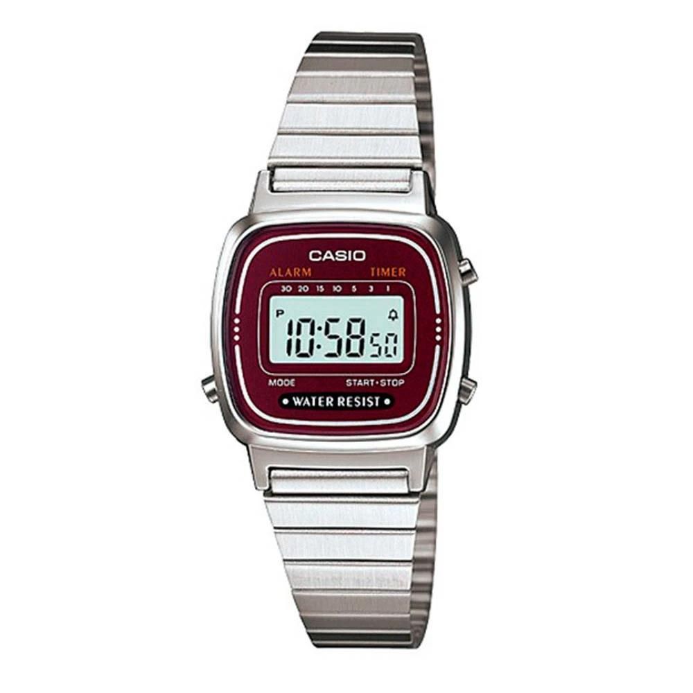 Casio Silver Stainless Steel Digital Watch
