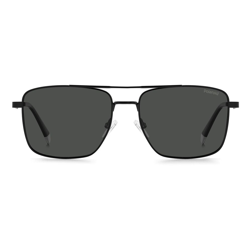 Polaroid Black Metal Sunglasses