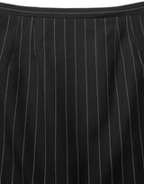 Dolce & Gabbana Black Pinstriped HighWaist Pencil Cut Skirt